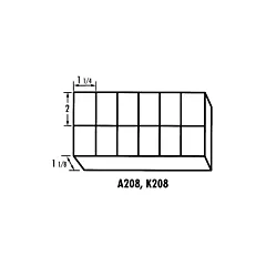 Flambeau Boîte à compartiments K-Resin, 12 Nbre de compartiments, Transparent (K208)