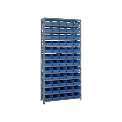 Storage Shelf Unit with Bins, 36