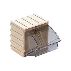 Quantum Storage System Tip-Out Bins