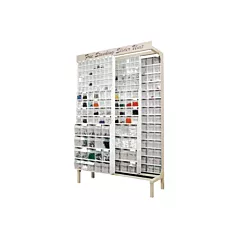 Quantum Storage System Free-Standing Tip-Out Bins Slider System