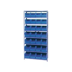 Storage Shelf Unit with Euro Drawer Bins