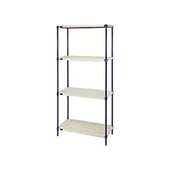 Quantum Storage System Wire Shelving Unit with Plastic Shelves