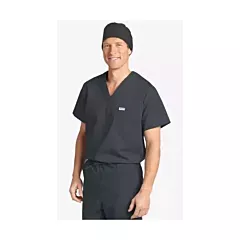 606T MOBB Unisex V-Neck Scrub Top (Men's View)-M-Charcoal