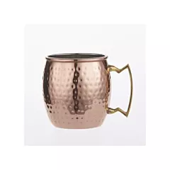 American Metalcraft Moscow Mule Mug, Hammered Copper/Brass,