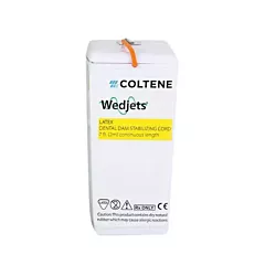 Coltene Hygenic Wedjets Dental Dam Stabilizing Cord Natural Latex Large Orange 7 ft/roll 