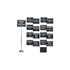 Rainbow adjustable floor sign w/ sign kit, 24