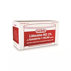 Cook Waite Lidocaine HCl 2% and Epinephrine 1:100,000 Injection Red 50/box