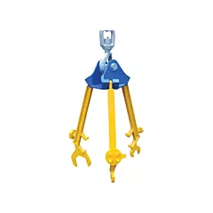 Vestil Multi-Purpose Overhead Drum Lifter with Wrenches, 30 - 55 US Gal. (25 - 45 Imperial Gal.), Steel, 1 No. of Drums, 800 lbs./362 kg., Steel, Plastic, Fibre (PDL-800-M)