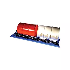 Morse Mélangeur rotatif stationnaire à double barils, 55 gal. US (45 gal. imp.), Vitesse fixe, 230 V/460 V, 1 CV, 1000 lb (2-5154-3)