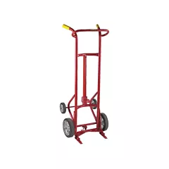 Wesco Diable de luxe pour baril 15BT, 30 - 55 gal. US (25 - 45 gal. imp.), Acier, Caoutchouc moulé, Acier (240001)