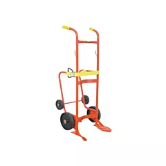 Wesco Chariot pour baril de série 50BTW, 30 - 85 gal. US (25 - 70 gal. imp.), Acier, Polyoléfine, Plastique (240078)
