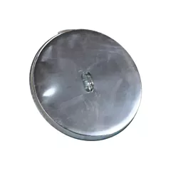 Vestil Couvercle pour baril ouvert en acier galvanisé, 55 gal. US (45 gal. imp.), Argent (DC-245-H)