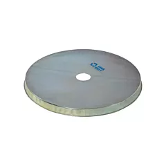 Vestil Couvercle pour baril en acier galvanisé avec ouverture à canette, 55 gal. US (45 gal. imp.), Argent (CAN-CAP-G)