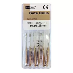DiaDent Gates Glidden Drills #1, 28mm 6/pack (VMDIA-531-101)