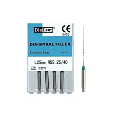 DiaDent Dia-Spiral Filler 25mm, 4/box (VMDIA-507-2XX)