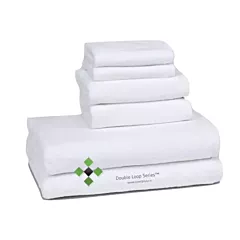 Premium Double Loop Series™ Bath Towels: 100% Combed Cotton, Reinforced with Double Stitched Hems for 5-Star Hospitality Comfort