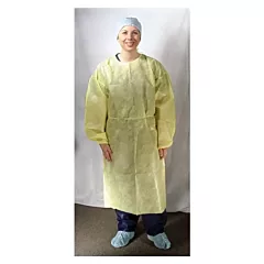 Impervious Isolation Gown, Yellow, 10/PKG