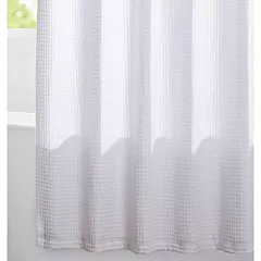 Merit Collection Shower Curtains - Waffle Combed Cotton Poly Blend Outer Layer - 72