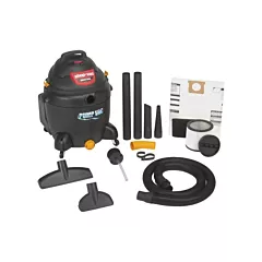 Shop Vac Built-In Pump Shop Vacuum, Wet-Dry, Polycarbonate, 18 US Gal. (68.1 Litres), 6 HP, 1-Stage (9601806)