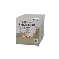 J&J Ethicon Suture Chromic Gut 4-0 1654G, 18