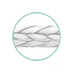 J&J Ethicon Suture Mersilene Polyester White Braided 5-0 1760G, 18''/45cm, S-14 Double Armed, 12/box (VMETHI1760G)
