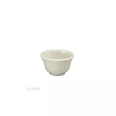 Oneida Caprice 8.5 Oz Scalloped Edge China Bouillon with Manhattan Black Band 36/Case(F1560018700)