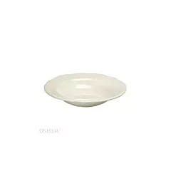 Oneida Caprice 18.5 Oz Scalloped Edge China Deep Soup Bowl with Manhattan Black Band 24 /Case