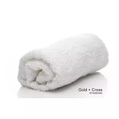 Gold + Cross 16S 100% Cotton Quick Dry Institutional Face Towels 12/Pack | Size 12x12 | White