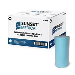 Sunset Medical Self- Adhesive Classic Disposable Dental Bibs - 500/Case