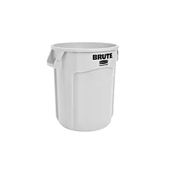 Rubbermaid Brute 10 Gallon Round Trash Can, White