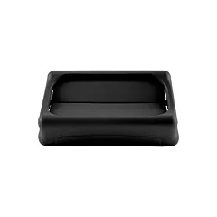 Rubbermaid Slim Jim Drop Shot Rectangular Trash Can Lid, Black(2673-60BK)
