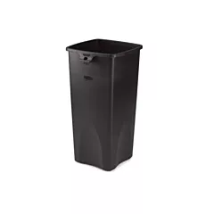 Rubbermaid Untouchable 23 Gallon Square Trash Can, Black(3569-BLA)