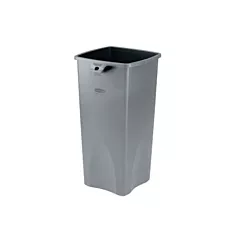 Rubbermaid Untouchable 23 Gallon Square Trash Can, Grey(3569-88G)