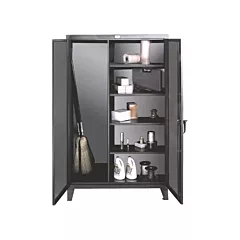 Strong Hold Broom Closet Storage Cabinets