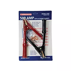 Associated Equipment 500 Amp Professional Heavy-Duty Booster Cable Clamps, 2 No. of Clamps (6202)