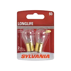 Sylvania 93 Long Life Mini Automotive Bulb, 13.3 W, Incandescent (30178)