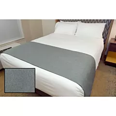 Foundation Signature Hospitality Bed Runners, Color Steel-King 25