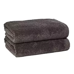 ZEN Bath Towels 100% Certified Organic Cotton  2/Pack | Size 30x54 | Granite |Eco-Friendly Luxury