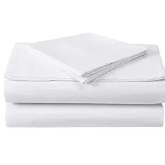 Supertex™ T180 55/45 Cotton/Polyester Percale Fitted Sheet White -12/Pack