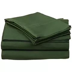 Endurance™ T180 55/45 Cotton/ Polyester Hospitality Sheets & Pillowcases Color Forest Green