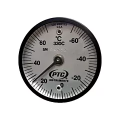 PTC Instruments Magnetic Surface Thermometer, Contact, Analogue, -56.7-21.1°F (-70-70°C) (330C)