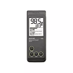 Hanna Instruments Dissolved Oxygen Meter, 0.0 - 19.9 mg/L, 0.1 mg/L, Digital (HI 9142)