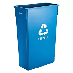 Winco 23 Gallon Slender Recycle Bin, Blue(PTC-23L)