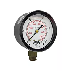 Winters Brass Pressure Gauge, 2-1/2
