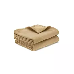 Adonis™ Hospitality Fleece Blanket 100% Polyester Color Tan in Twin/Queen/King Sizes