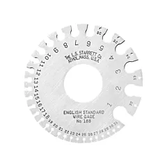 Starrett English Standard Wire Gauges - Hardened (Birmingham or Stubs' Iron Wire Gauge) (50678)