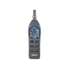 Reed Instruments Psychromètre avec certfificat ISO, Numérique, 0,0% - 100% RH (8706-NIST)