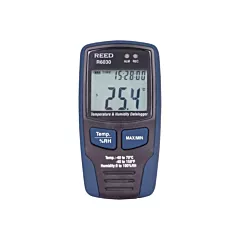 Reed Instruments Temp/RH Data Logger with ISO Certificate, 40°C to 70°C (-40°F to 158°F) (R6030-NIST)