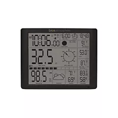 BIOS Station météorologique géante, -50 °C à 70 °C (-58 °F à 158 °F), Noir & blanc (375BC)