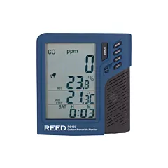 Reed Instruments Carbon Monoxide Monitor with Temperature & Humidity , 0 - 999 ppm, 10 ppm ± (R9450)